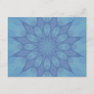 Blue and Turquoise Pattern 2 Postcard