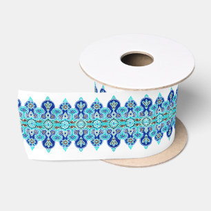 Blue and turquoise Satin Ribbon