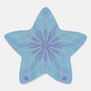 Blue and Turquoise Star Sticker