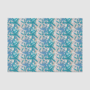 Blue and Turquoise Starfish Tissue Paper