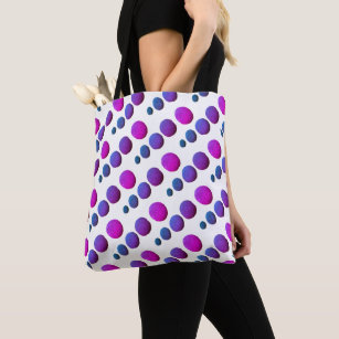 Blue and Violet Beach Stones Tote Bag