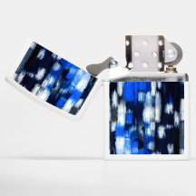 Blue and White Abstract