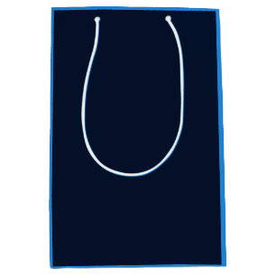Blue and white abstract medium gift bag