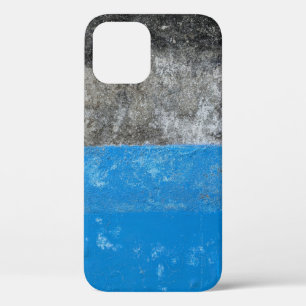 Blue and white abstract painting iPhone 12 case