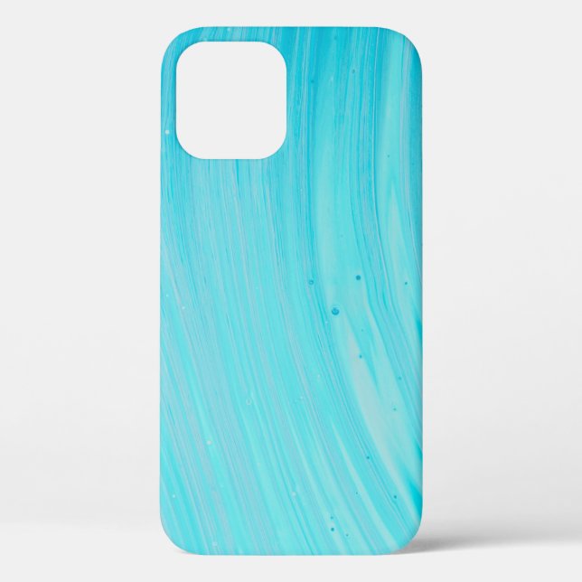Blue and white abstract painting Case-Mate iPhone case (Back)