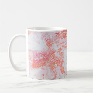 Blue and white abstract painting coffee mug