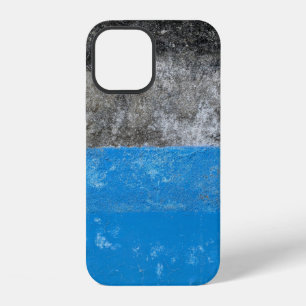 Blue and white abstract painting iPhone 12 case