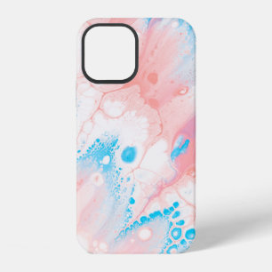 Blue and white abstract painting iPhone 12 case