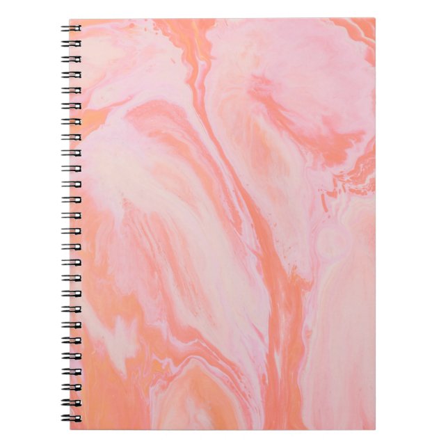 BLUE AND WHITE ABSTRACT PAINTING  NOTEBOOK (Front)