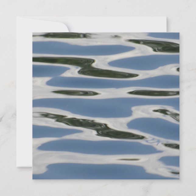 Blue And White Abstract Pattern (Front)