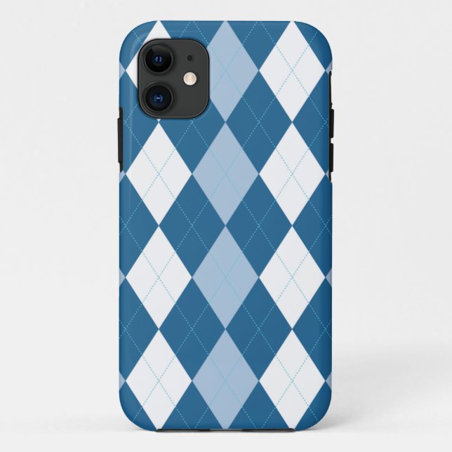 Blue and White Arglye iPhone 5 Case (Back)