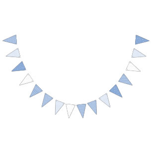 Blue and White Baby Boy Nursery Decorations Bunting