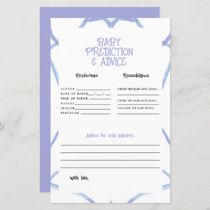 Blue and White Baby Predictions