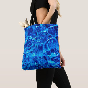 Blue And White Background Tote Bag
