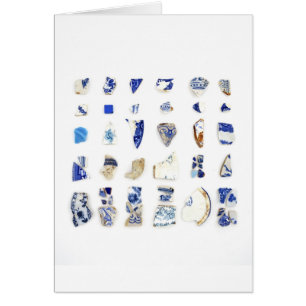 Blue and White Beach China