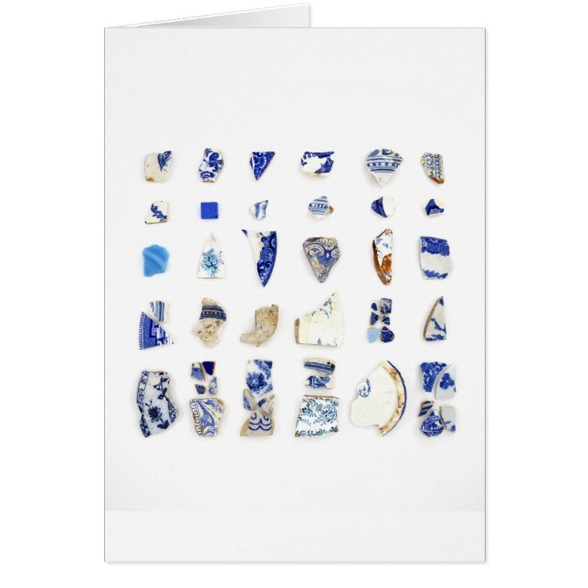 Blue and White Beach China (Front)