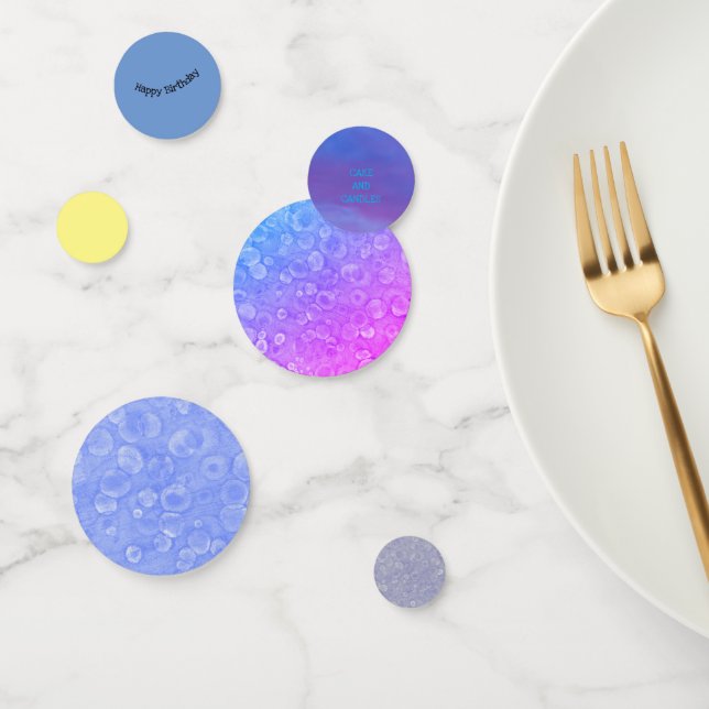 Blue And White Bubbles Confetti (Group)