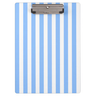 Blue and white candy stripes clipboard