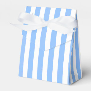 Blue and white candy stripes favour box