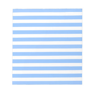 Blue and white candy stripes notepad