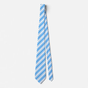 Blue and white candy stripes tie