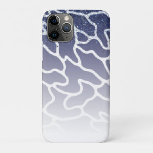 Blue and white cell phone casing with purine iPhone 11 pro case