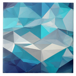Blue and White Ceramic Tile