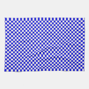 Blue and White Chequered Kitchen Towel