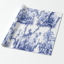 Blue and White Chinoiserie Decoupage 