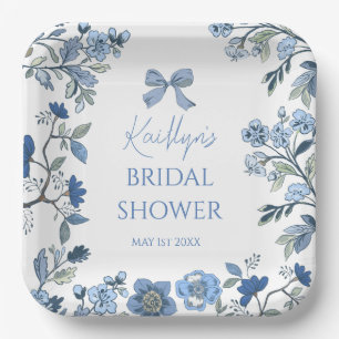 Blue and White Chinoiserie  Paper Plate
