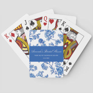 Blue and White Chinoiserie Thank You Gift Game Playing Cards