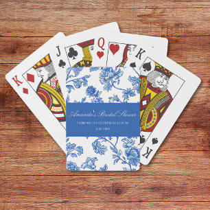 Blue and White Chinoiserie Thank You Gift Game Playing Cards