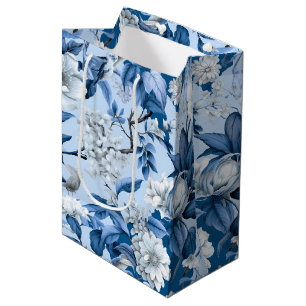 Blue and White Chinoserie Series Design 3 Medium Gift Bag