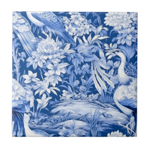 Blue and White Chinoserie Series Design 8 Ceramic Tile