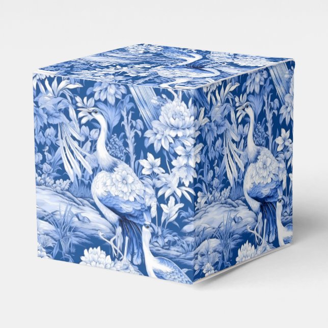 Blue and White Chinoserie Series Design 8 Favour Box (Front Side)