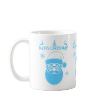 Blue and White Christmas Merry Christmas