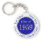 Blue and White Class of 1959 Customisable Keychain