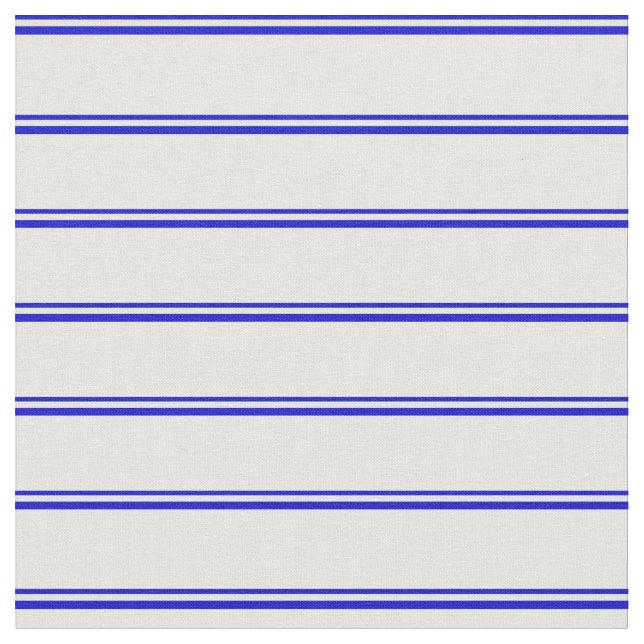 Blue and White Coloured Stripes Fabric (Close Up)