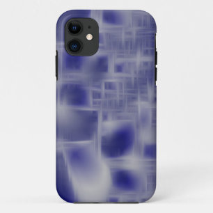 blue and white crisscross iphone case
