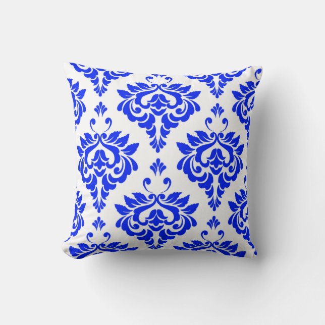 Blue and White Cushion (Front)