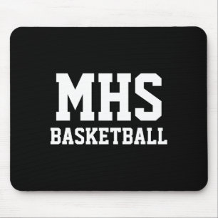 Blue And White Custom Basketball Team Spirit T Shi Mouse Pad