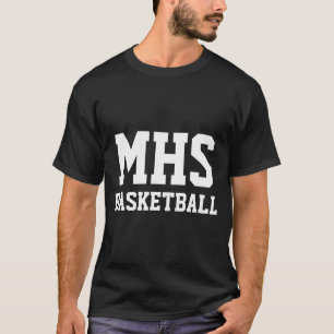 Blue And White Custom Basketball Team Spirit T Shi T-Shirt
