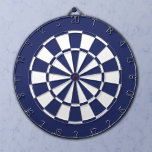 Blue and White Dartboard<br><div class="desc">Navy blue and white coloured dart board.</div>