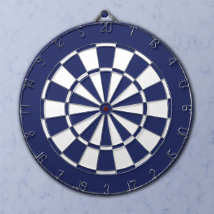 Blue and White Dartboard