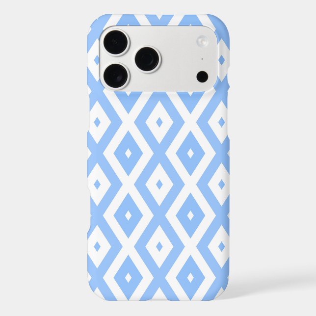 Blue and white diamond pattern (Back)