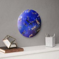 Blue And White Dragon Fly Pattern,