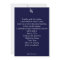 Blue and White,  Elegant Wedding Invitation