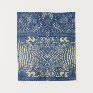 Blue and White Farmhouse Tapestry