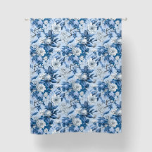 Blue And White Floral 