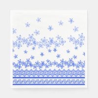 Blue and White floral design,